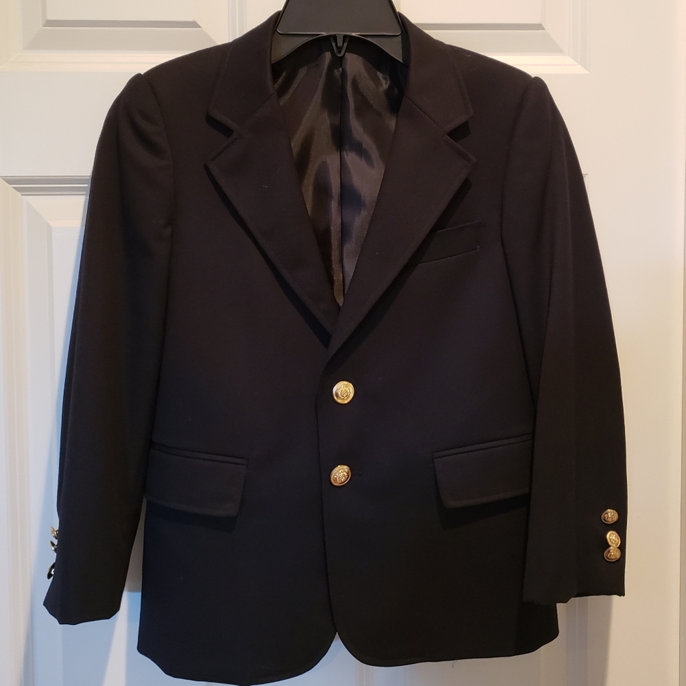 Rugged Bear navy blue wool blazer - size 8